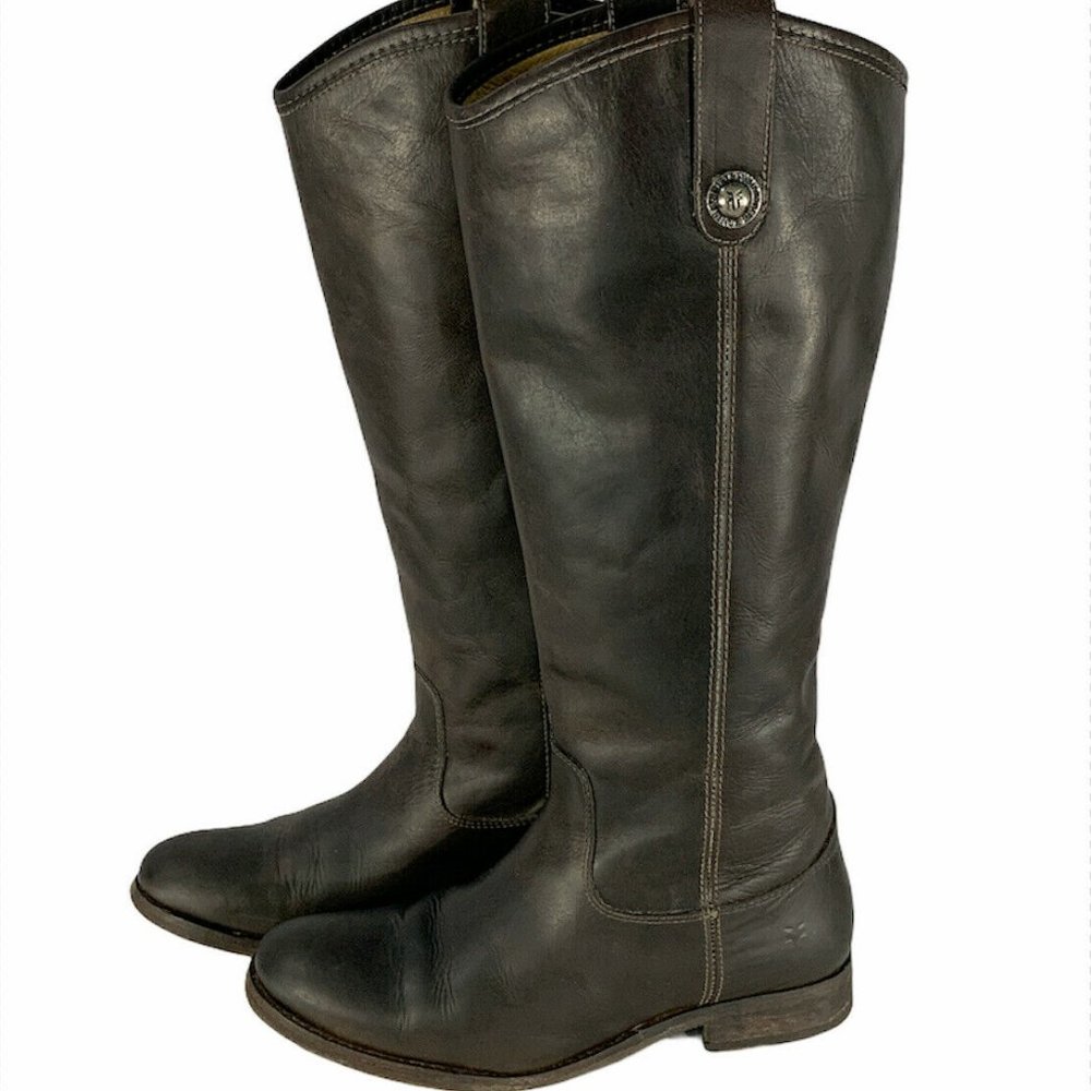 Frye Melissa Knee High Riding Boots  Extended Calf